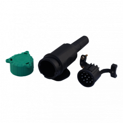 stekker 13 - polig , 13 PIN's kunststof 1 x tule Ø 8mm schroef contacten Menbers